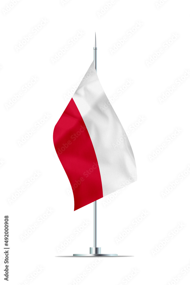 Small Flag of Poland on a Metal Pole Small Flag of Poland on a Metal Pole