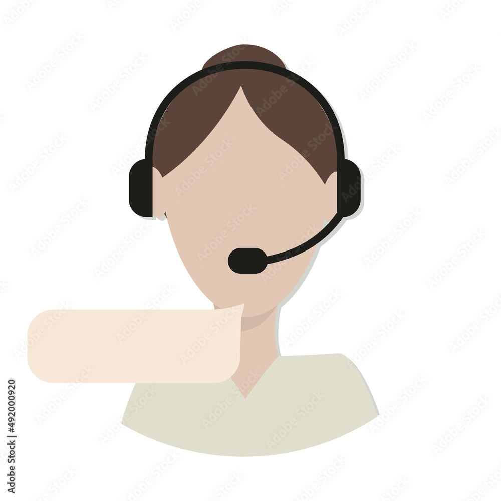 Customer service, hotline operators advising customers with a headset, technical support, call center, call processing system. Customer service, hotline operators advising customers with a headset, technical support, call center, call processing system.