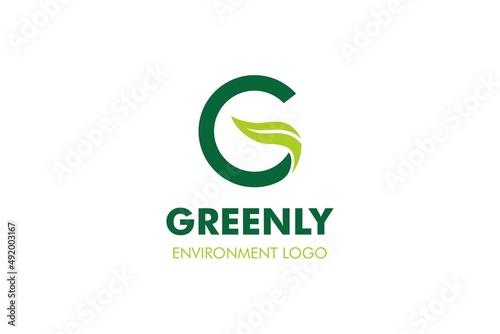Letter G Leaf Logo : Suitable for Agriculture Theme, Environment Theme, Initial Theme, Infographics and Other Graphic Related Assets.