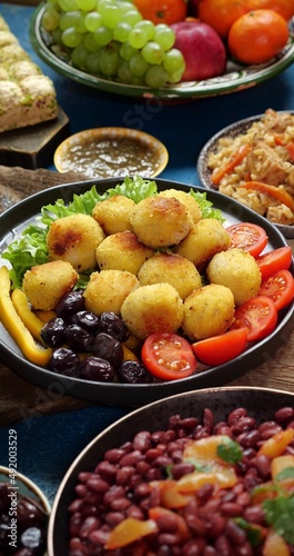 A deep-fried Falafel balls is a traditional Middle Eastern food. Halal Ramadan Food Recipes