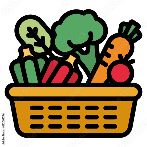 vegetable line icon