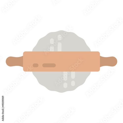 rolling flat icon