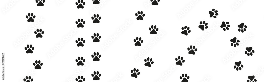 Animal paw background vector Animal paw background vector