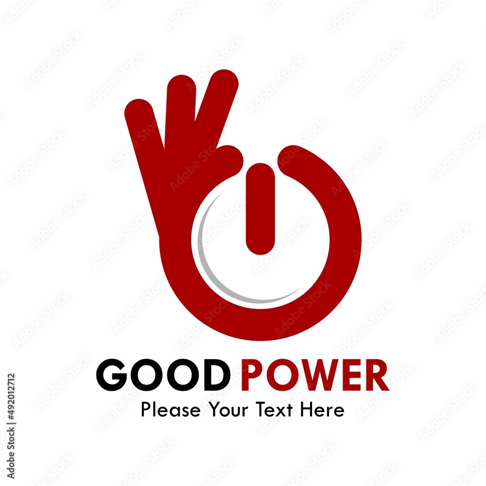 Obraz premium good power logo template illustration