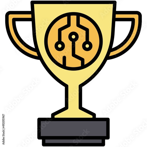 Reward icon, DeFi related vector illustration