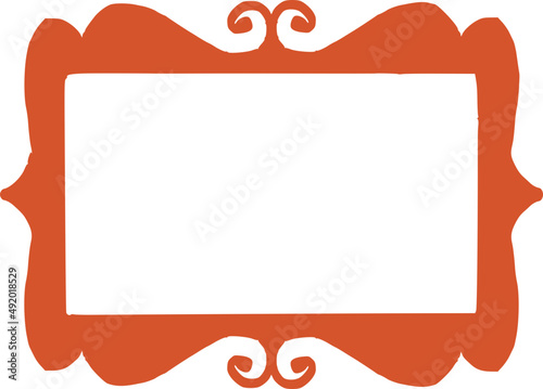 Frame for text, elegant abstract element