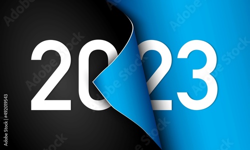 2023 Happy New Year Background Design.