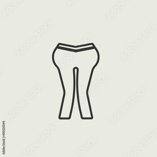 Trousers vector icon illustration sign