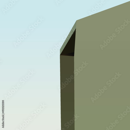 interior design background simple modern building with sky illustration architecture style wall with floor