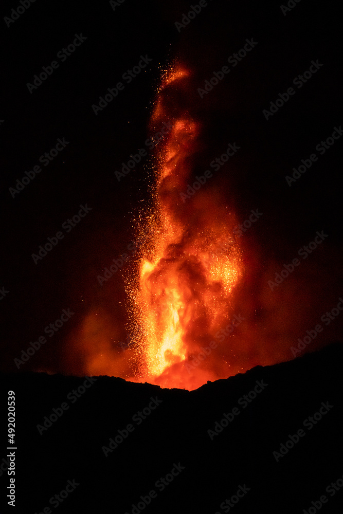 Vulcano eruption