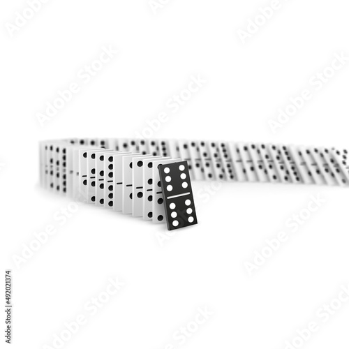Domino vector illustration isolated on white background