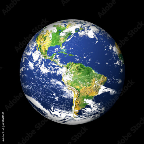 Earth globe illustration on dark background