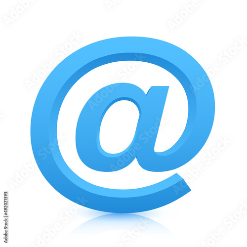 Email icon symbol illustration isolated on white background