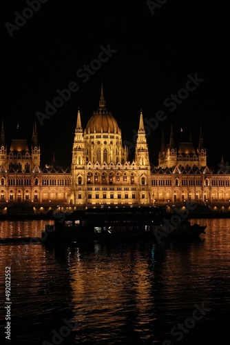 hungarian parliament at night © Domonkos