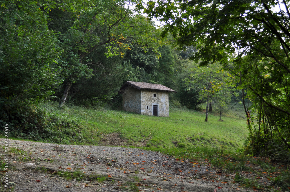 Stone House in the Woods. Valle Imagna, Italy Stone House in the Woods. Valle Imagna, Italy