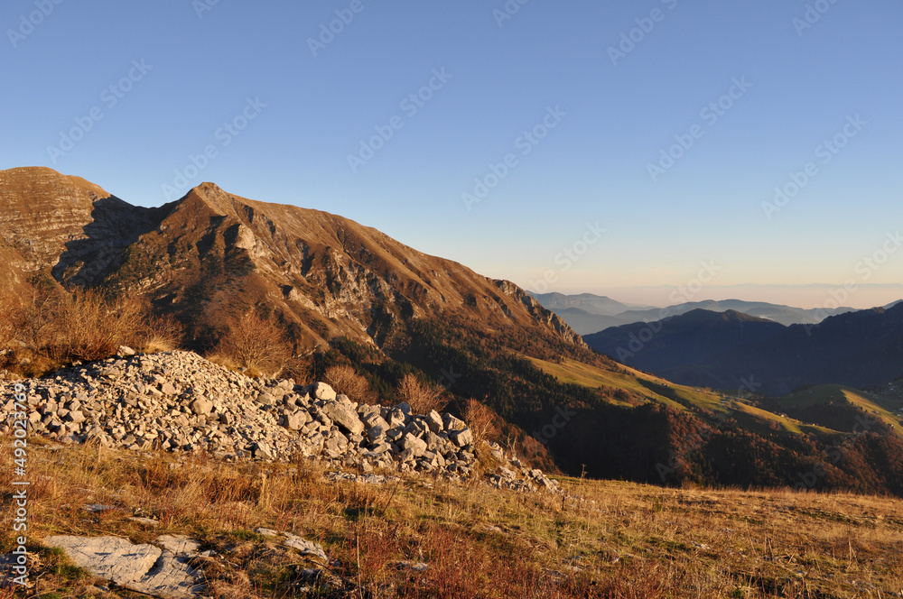 Afternoon on the Italian Alps. Monte Arera, Italy Afternoon on the Italian Alps. Monte Arera, Italy