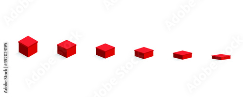 red box icon all size editable