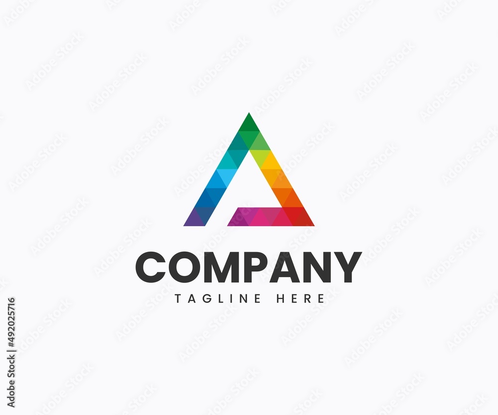 A Letter Logo Design A Letter Logo Design