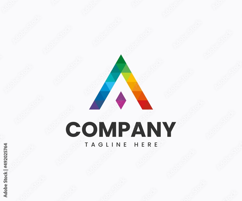 A Letter Logo Design Template A Letter Logo Design Template