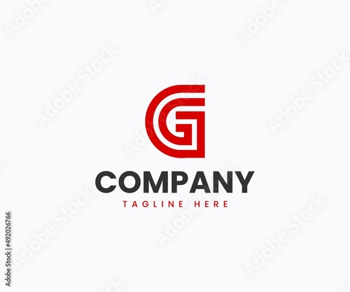 G Logo Design, G letter logo. Line letter G logo design.