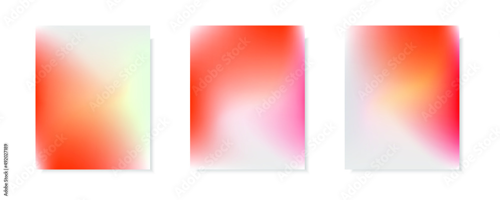 collection of abstract red white gradient vector cover backgrounds. for business brochure backgrounds, cards, wallpapers, posters and graphic designs. illustration template