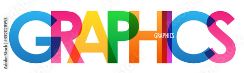 GRAPHICS colorful vector typography banner