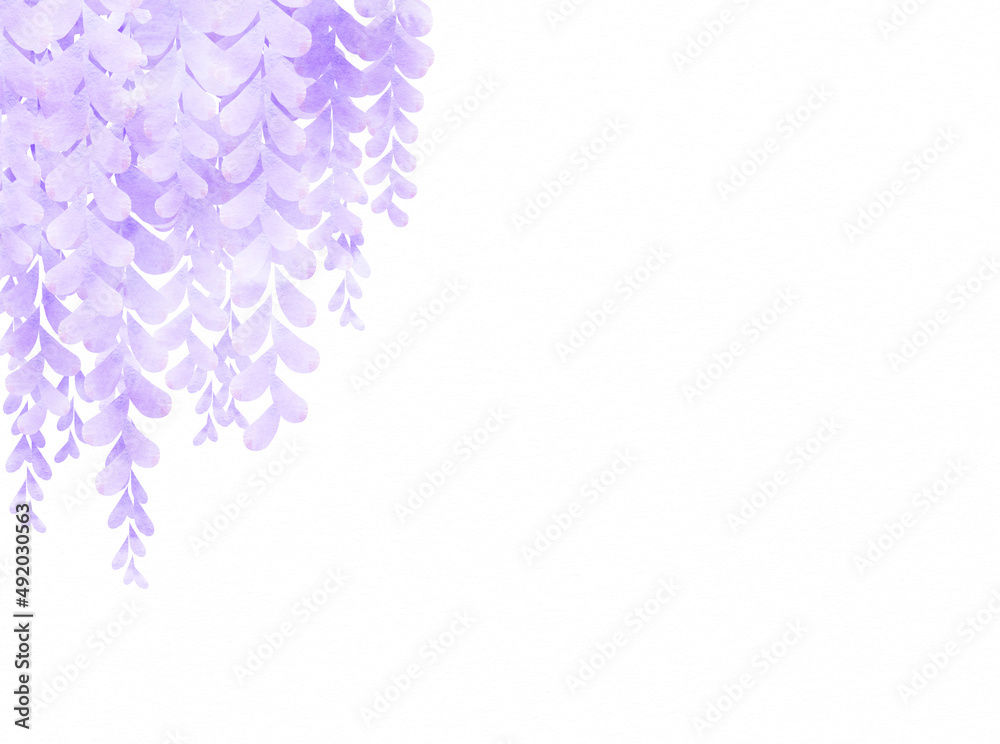 藤の花のフレーム 背景 Stock イラスト Adobe Stock