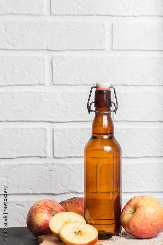 Apple cider vinegar, fruit salad dressing, homemade fermented product