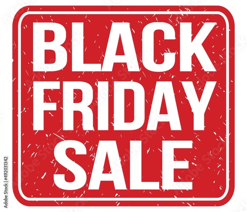 BLACK FRIDAY SALE  text written on red stamp sign