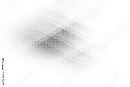 Abstract white and gray color, modern design background with geometric shape. Vector illustration.