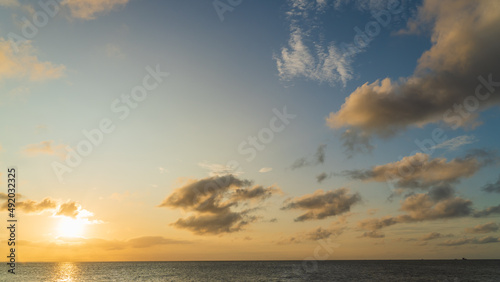 sunrise sky clouds over the sea © Nature Peaceful 