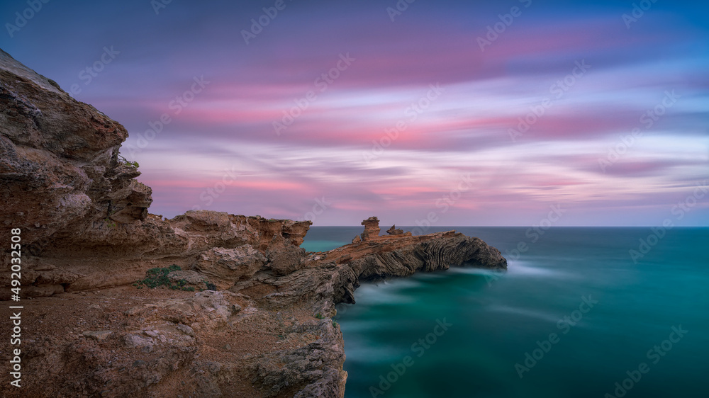 Cap Martinet at sunset , Ibiza 