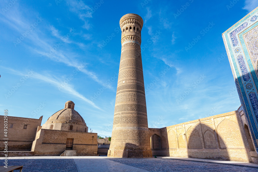 Great Minaret of the Kalon in Bukhara, Uzbekistan, Central Asia