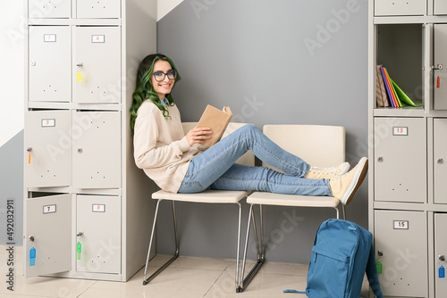 Beautiful female student re...