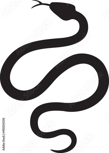 Wallpaper Mural Snake animal black vector illustration Torontodigital.ca