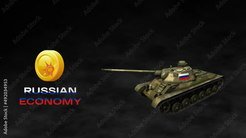 custom made wallpaper toronto digitalRussian economy falling. World exchange market default. Global financial crisis in Russia. 4k. Stop motion design or art 2D animation. War in Ukraine, Russian aggression concept. No war concept