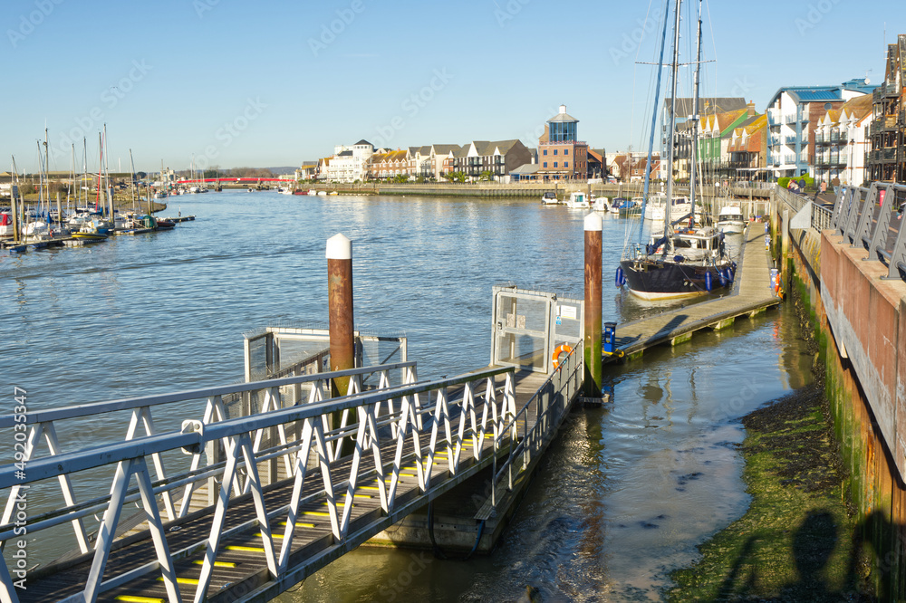 Fototapeta premium Littlehampton harbour, Sussex, England