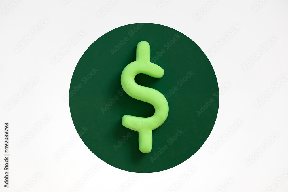 Symbol of american dollar currency. Three dimensional Green US dollar sign in the circle. American business concept, dollar on financial market, profits, investments and savings. Symbol of american dollar currency. Three dimensional Green US dollar sign in the circle. American business concept, dollar on financial market, profits, investments and savings.
