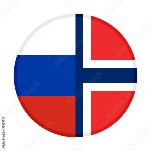 round icon with russia and norway flags. vector illustration isolated on white background Free Download round icon with russia and norway flags. vector illustration isolated on white background - GFXLoad