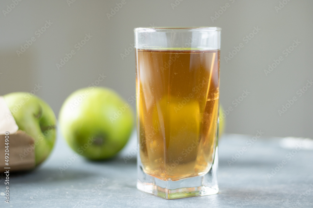 Healthy apple juice drink and apple fruit Healthy apple juice drink and apple fruit