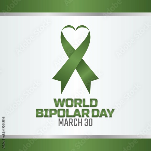 vector graphic of world bipolar day good for world bipolar day celebration. flat design. flyer design.flat illustration.