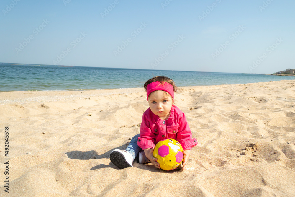 Toddler on the beach Toddler on the beach