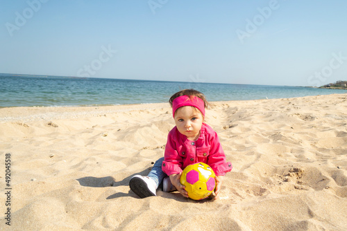 Toddler on the beach 