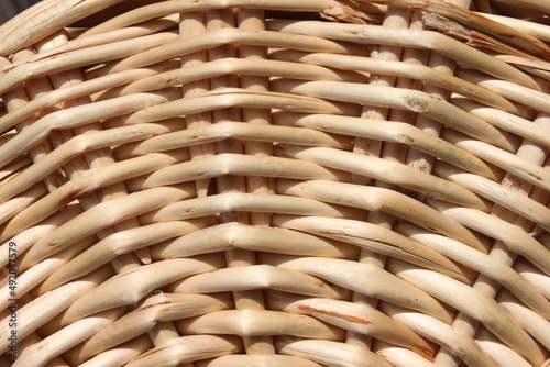 close up of woven basket 