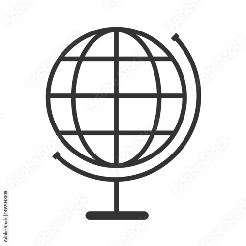 Globe icon. Earth symbol. Sign  planet map vector.