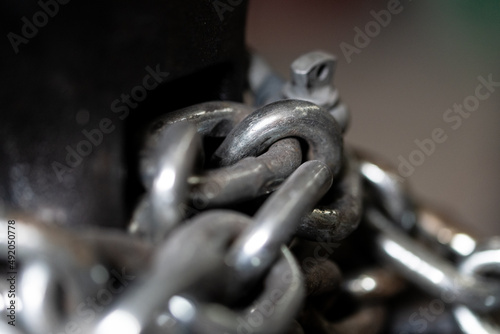 close up of a chain