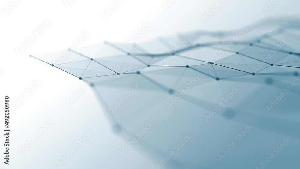 Abstract Plexus Digital Fx Technology Background Loop/ 4k animation of ...
