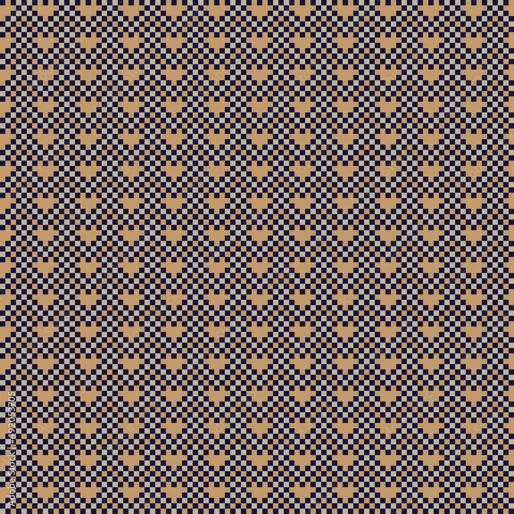 Argyle Fair Isle Seamless Pattern Design Argyle Fair Isle Seamless Pattern Design