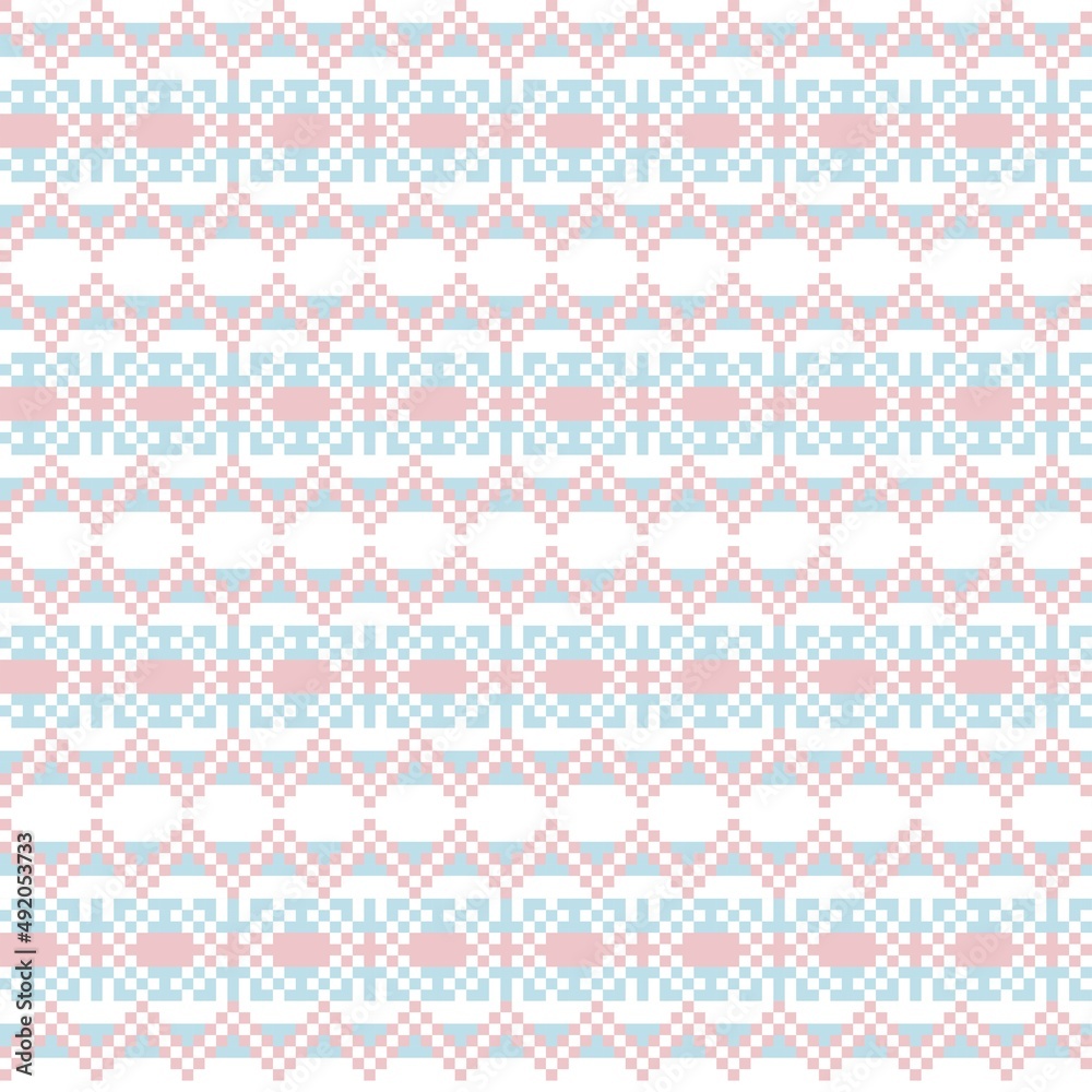 Snowflakes Fair Isle Seamless Pattern Design