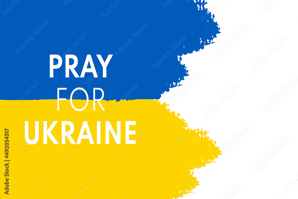 Pray for Ukraine concept background